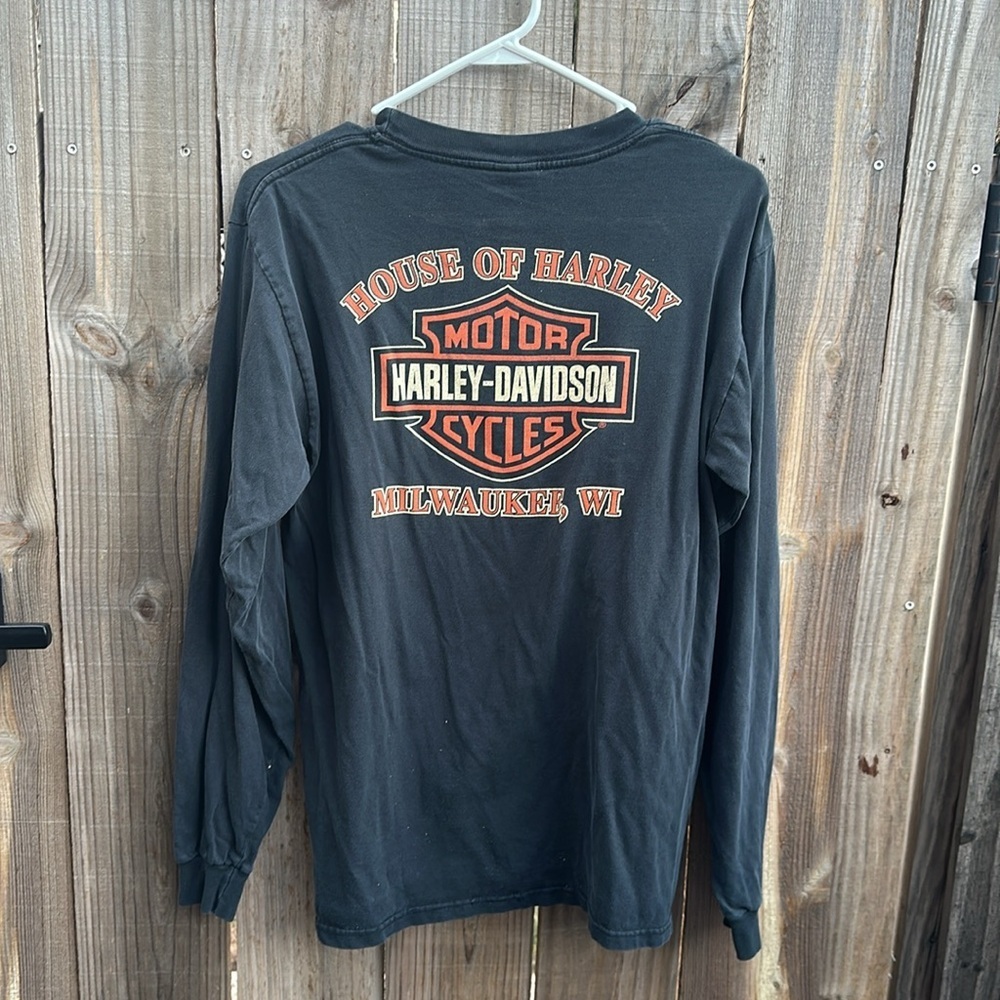 Harley-Davidson Men's Milwaukee Long Sleeve Tee Size medium - Picture 6 of 7